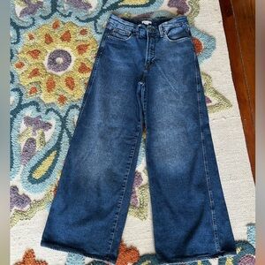 Good American Good Waist Wide Leg Jeans